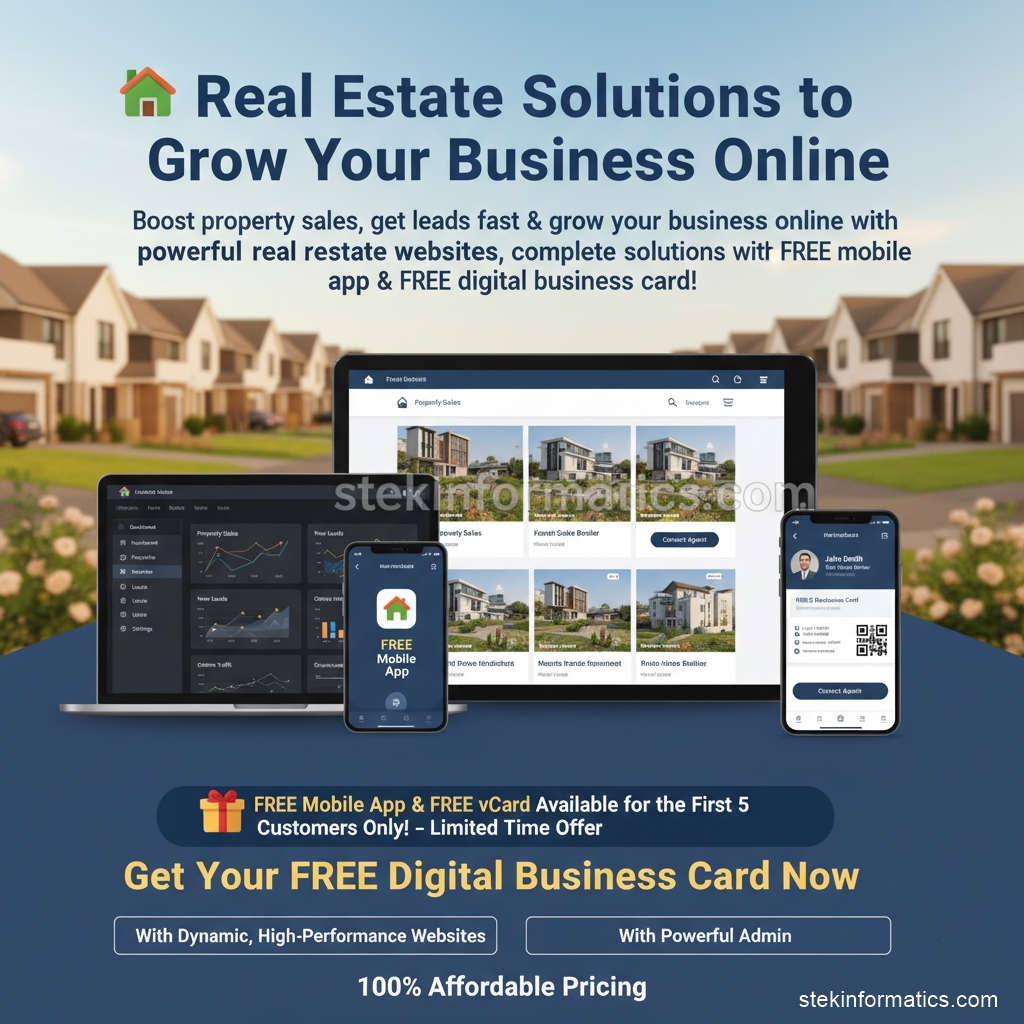Real Estate Solutions to Grow Your Business Online With Free App